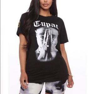 Tupac cross colors T-shirt